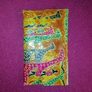 Animal prints leather wallet